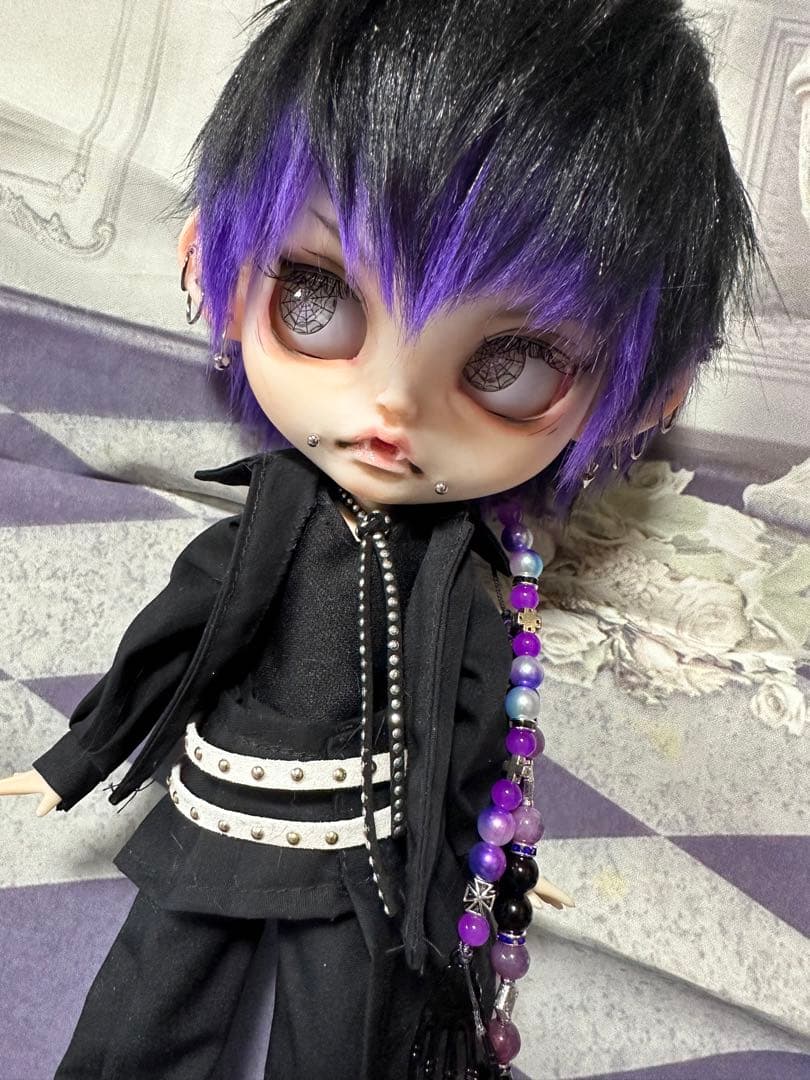 ⋆*⋆様 アイシードール 本体男の子 ボアウィッグ OF付き カスタムアイ