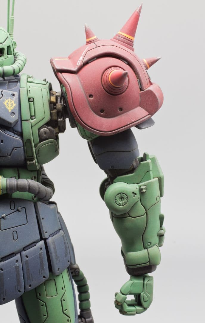 復讐のレクイエム」HG 1/144 ザクII F型チャブス機 全塗装 完成品