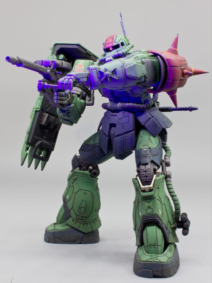 復讐のレクイエム」HG 1/144 ザクII F型チャブス機 全塗装 完成品