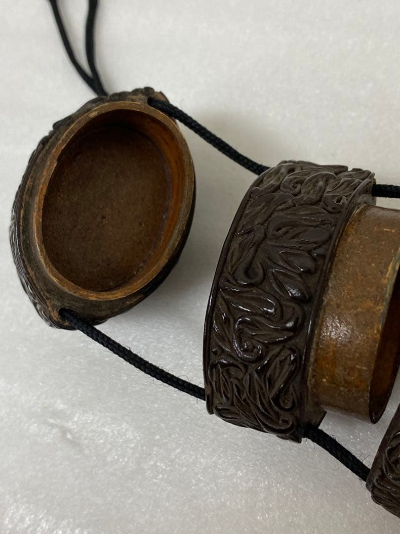 3-3247 推黒印籠・緒じめ玉、根付 - メルカリ