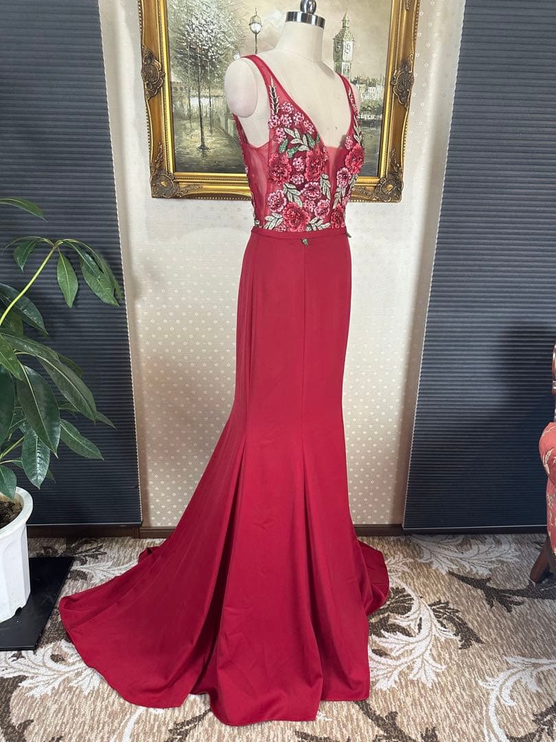 刺繍タイトロングドレス演奏会ステージ誕生日二次会パティーキャバ嬢ナイトクラブ