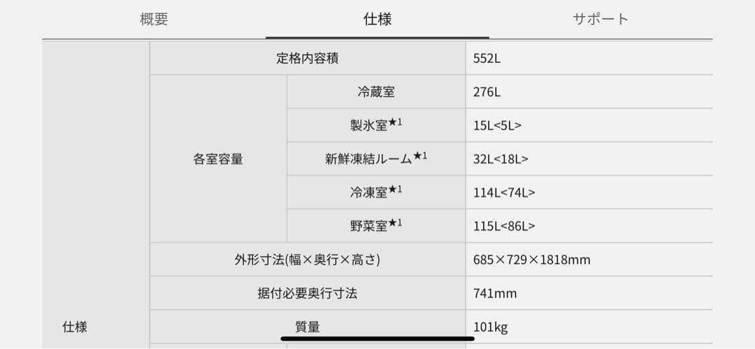 【11/20まで限定販売】Panasonic冷蔵庫大容量NR-F557XV-SK