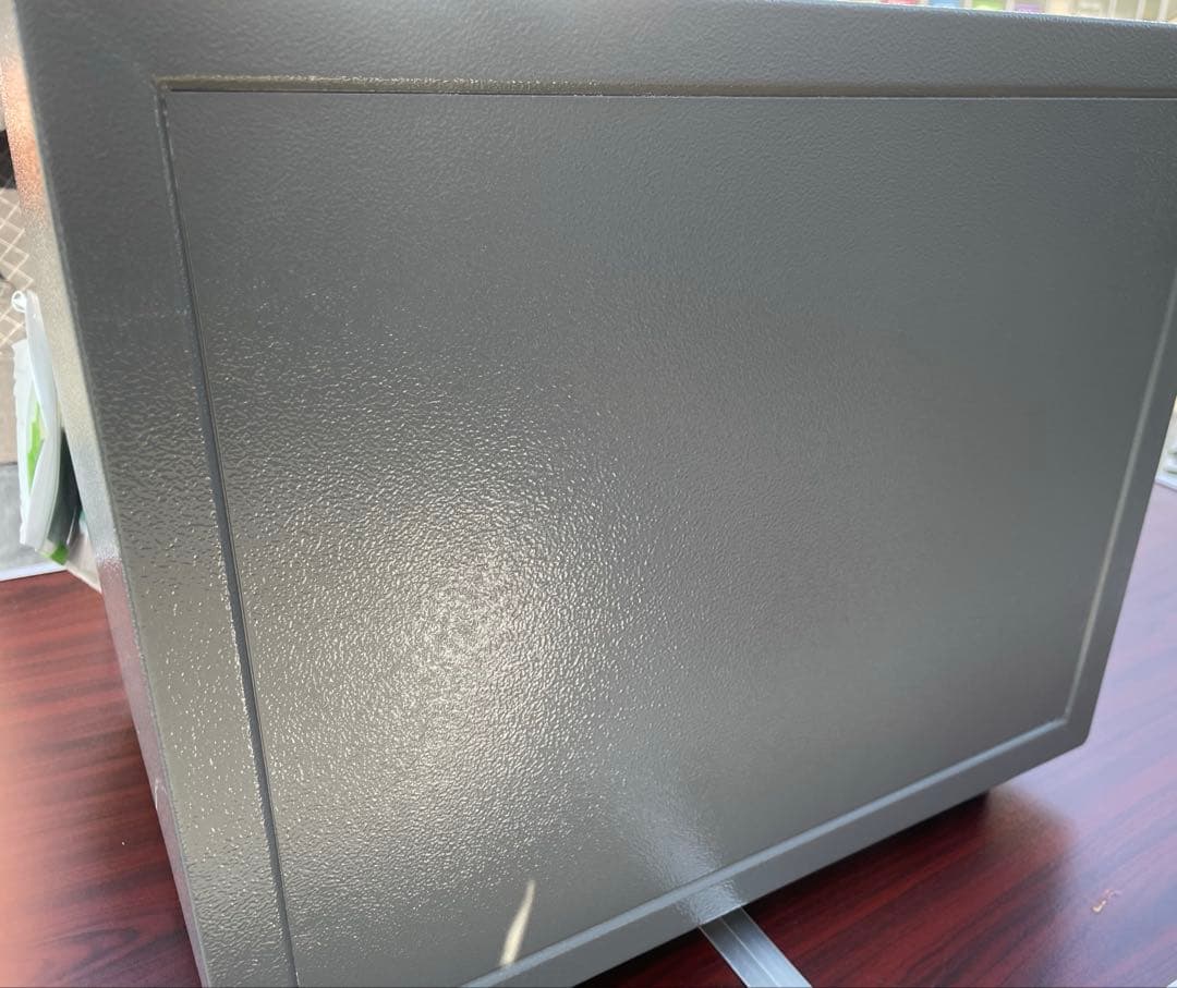 EIKOエーコー耐火金庫21.6Lシリンダー錠 指紋認証ダブルロックES-9FN