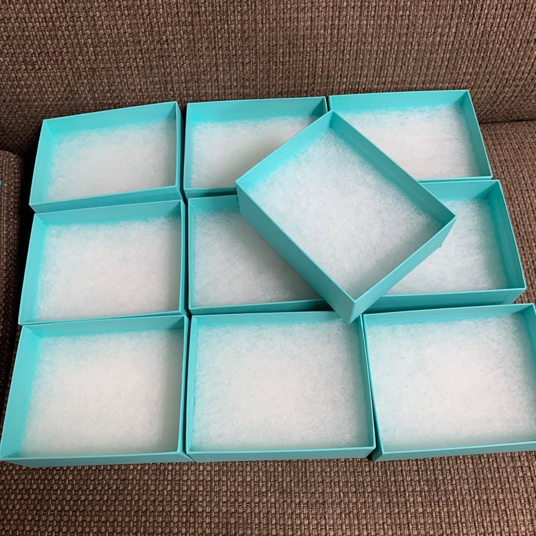 国内現行品 ティファニーブレスレット 空箱 アクセサリー小物入れ 10個