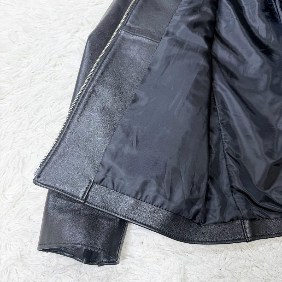 美品】希少Lサイズ LIDNM リドム シングルライダース ダウンジップ