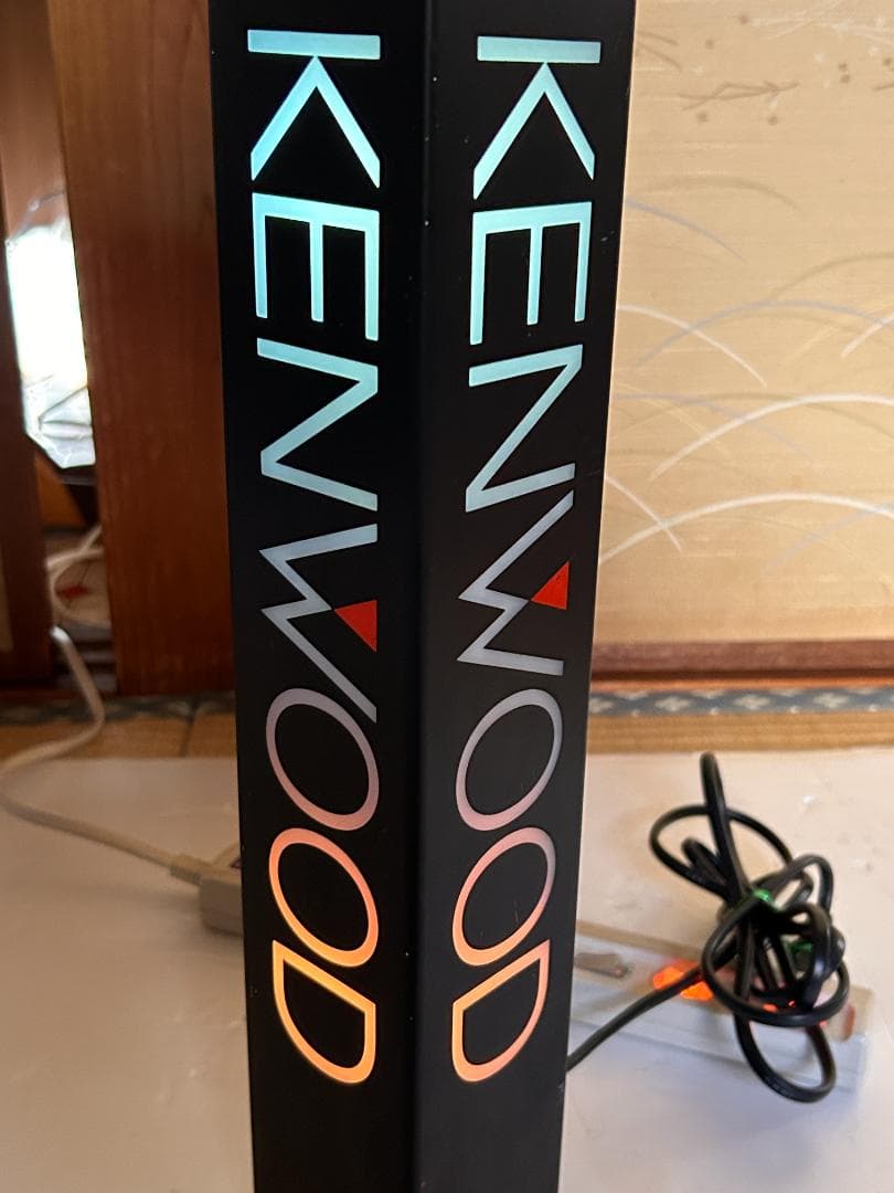 当時物 KENWOOD 店頭ディスプレイライト 現状 当時物 KENWOOD 店頭