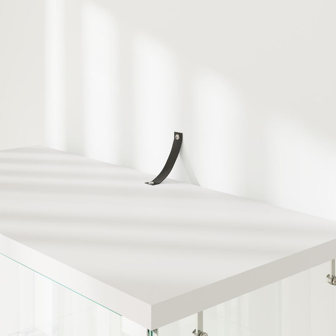 ホワイト】 LED照明・引出し付 ガラス収納キャビネット4段 両開ドア