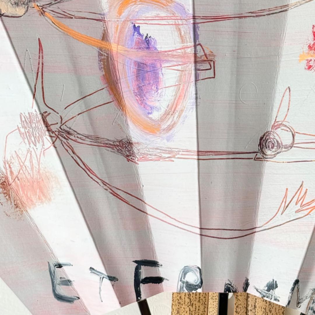 師鯉江良二】中島勝乃利『eternamente 永遠に②』飾扇（宮脇売扇庵仕