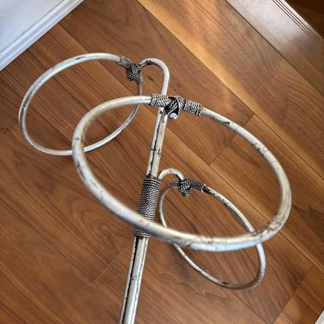 アメリカンヴィンテージ家具】スチールリングタオルスタンドの通販はau