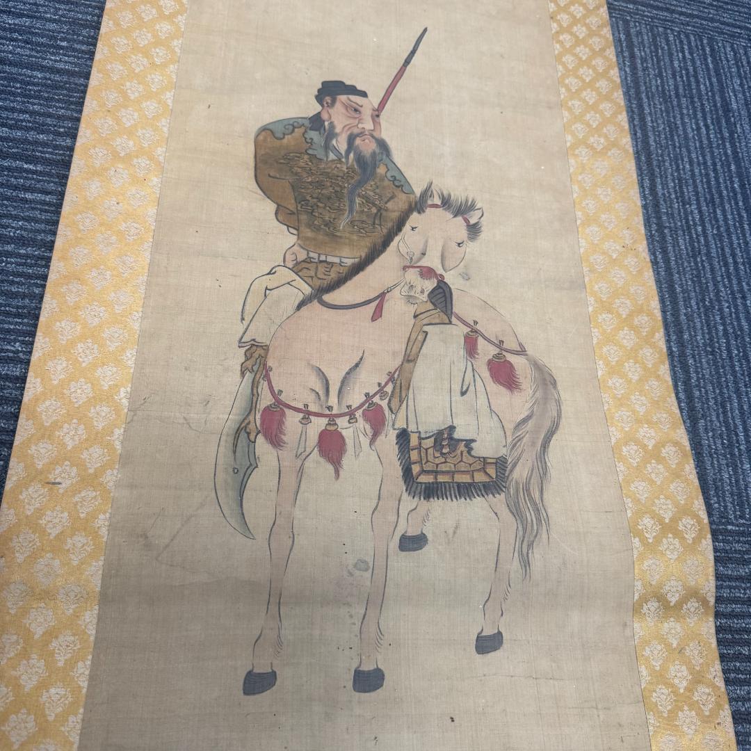 中国古美術 掛け 軸 骨董品 現状品 旧蔵 時代物 肉筆の通販はau PAY