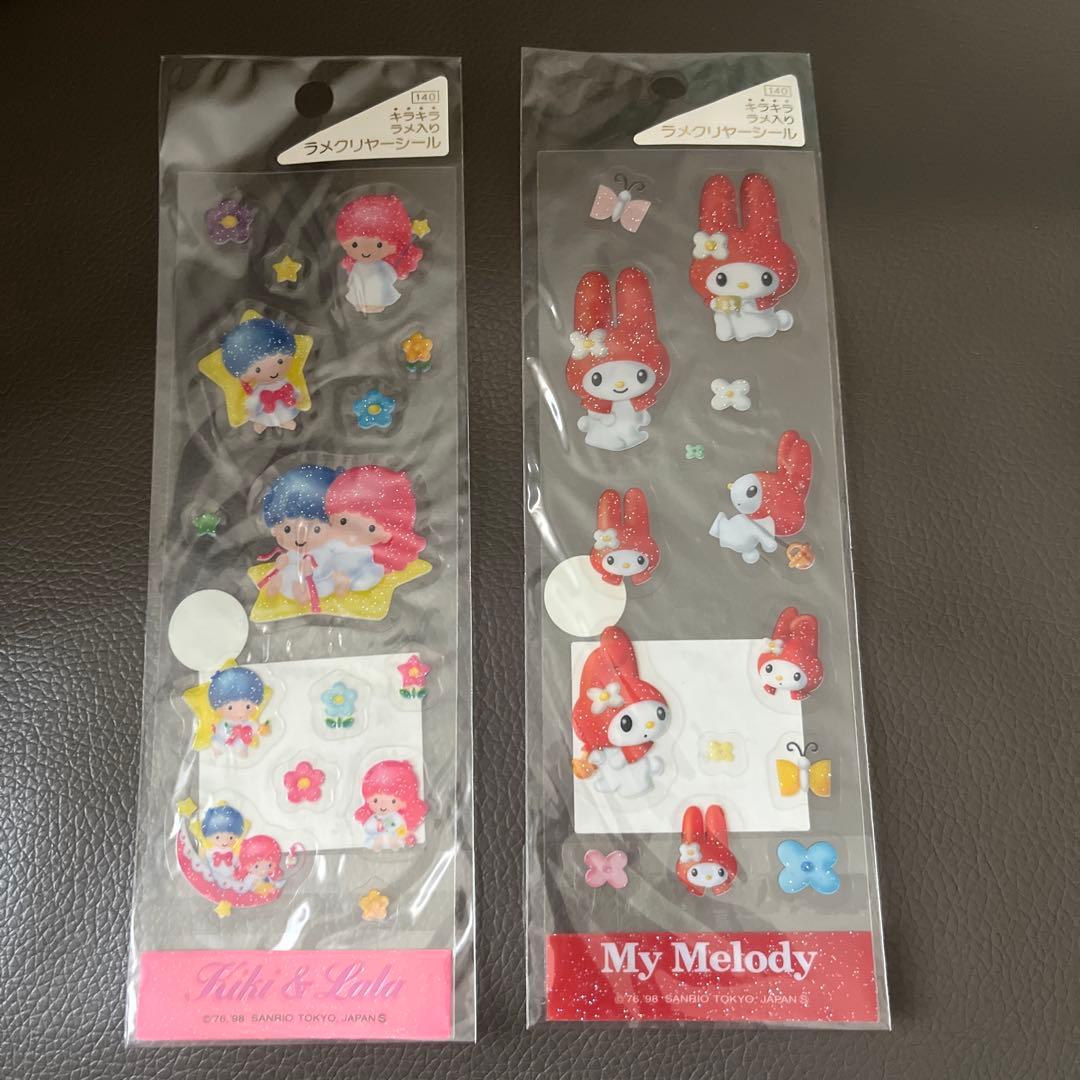 サンリオ ラメクリヤーシール 平成レトロ キキララ マイメロ - メルカリ