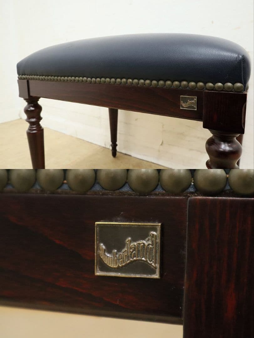 【英国スランバーランド】総革 スツール・チェア・オットマン・フランスベッド