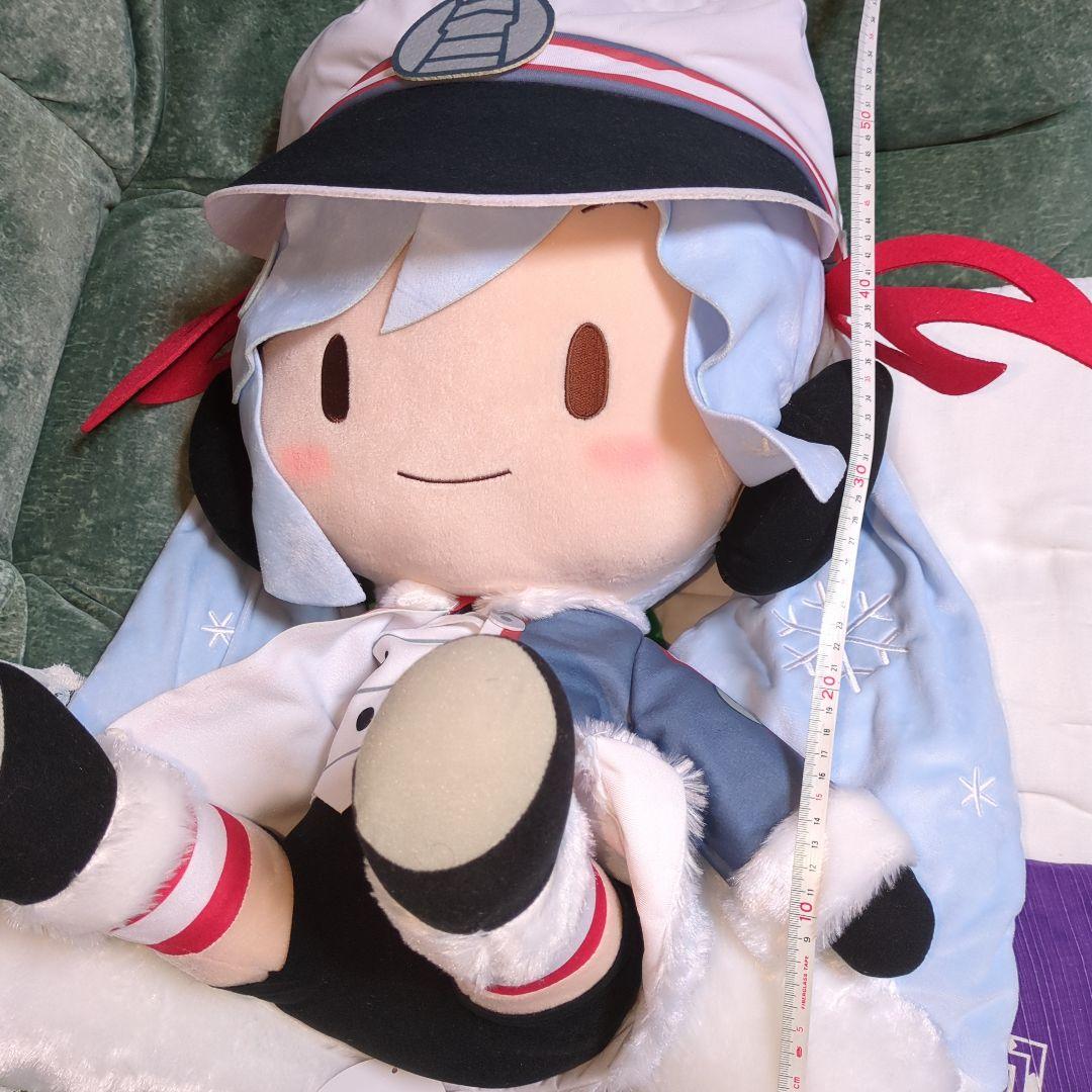 初音ミクシリーズ 雪ミク2022 どでかジャンボふわふわぬいぐるみ 中古品