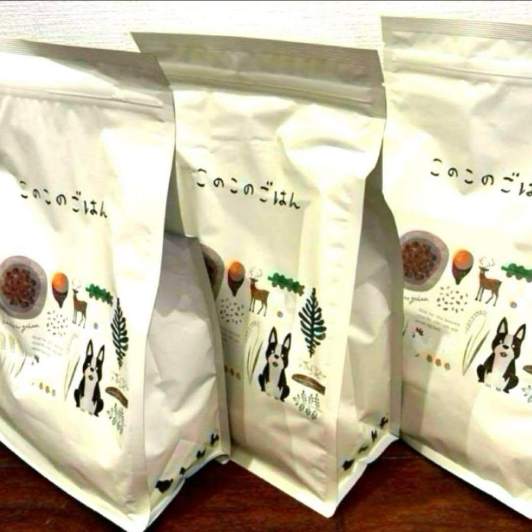 このこのごはん3袋 このこのごはん 1kg x 3袋 + フード皿 Amazon.