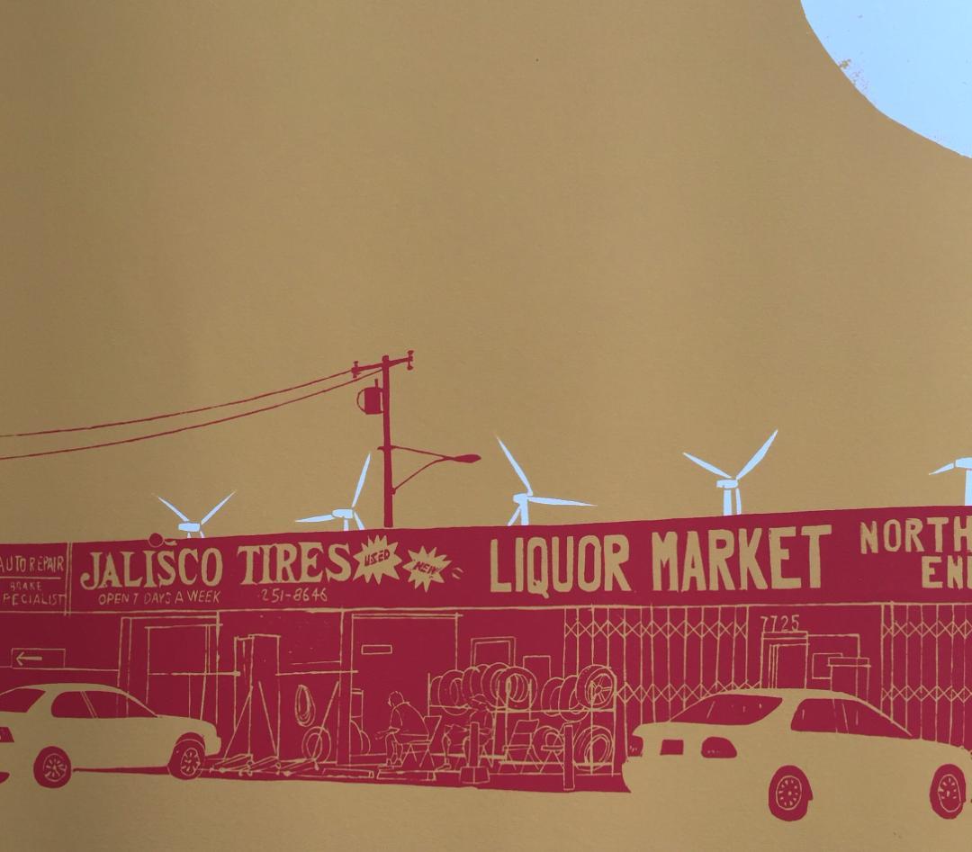 Evan Hecox Palm Springs North End ポスター