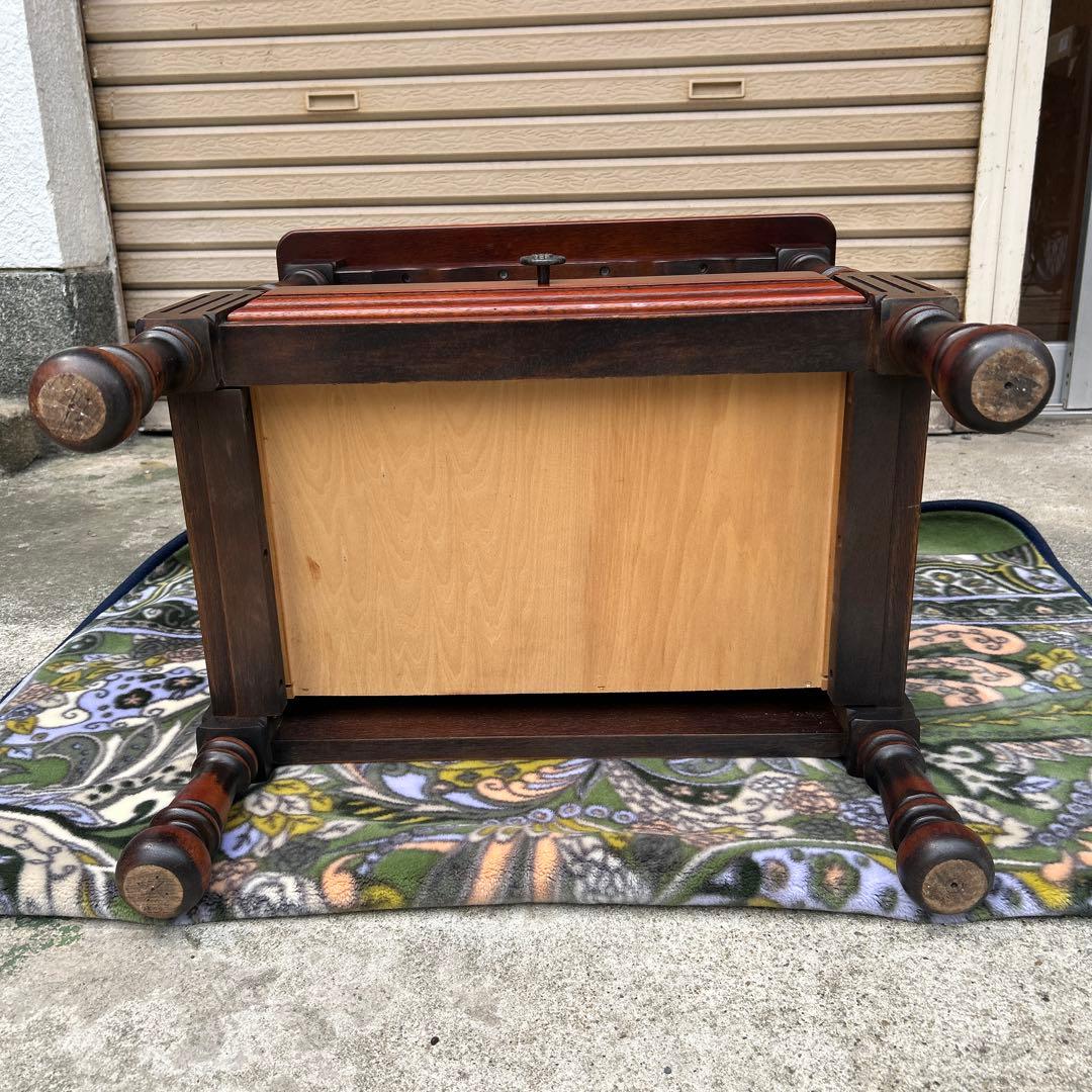 ヴィンテージ オールドカリモク コロニアル 電話台 花台 サイドテーブル