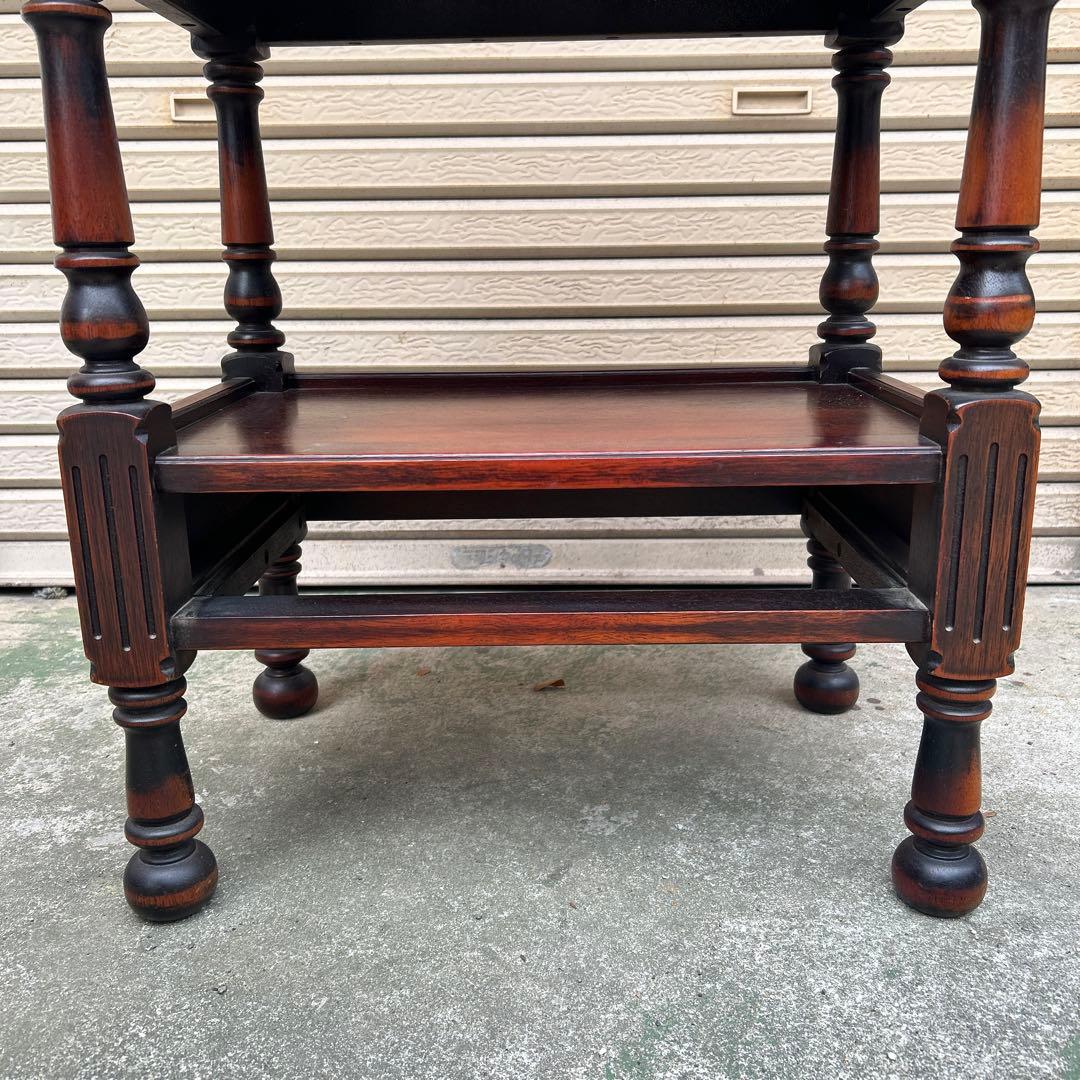 ヴィンテージ オールドカリモク コロニアル 電話台 花台 サイドテーブル