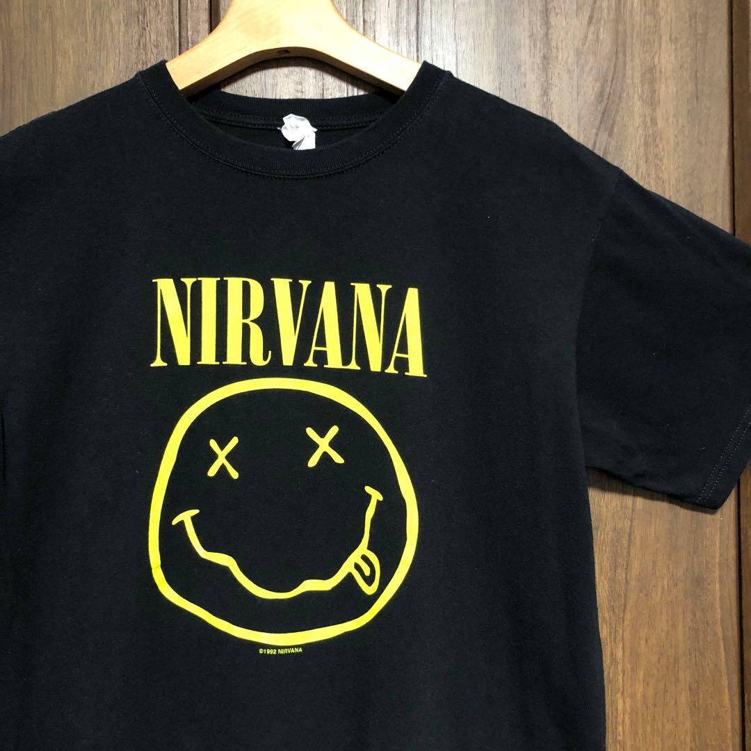 NIRVANA ニルヴァーナ スマイル Tシャツ M 1992 Anvil 両面