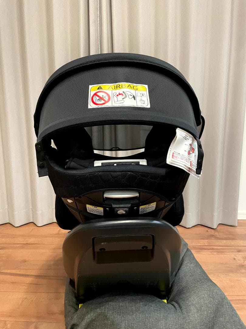 【美品】Aprica ブラック ベビーシート ISOFIX