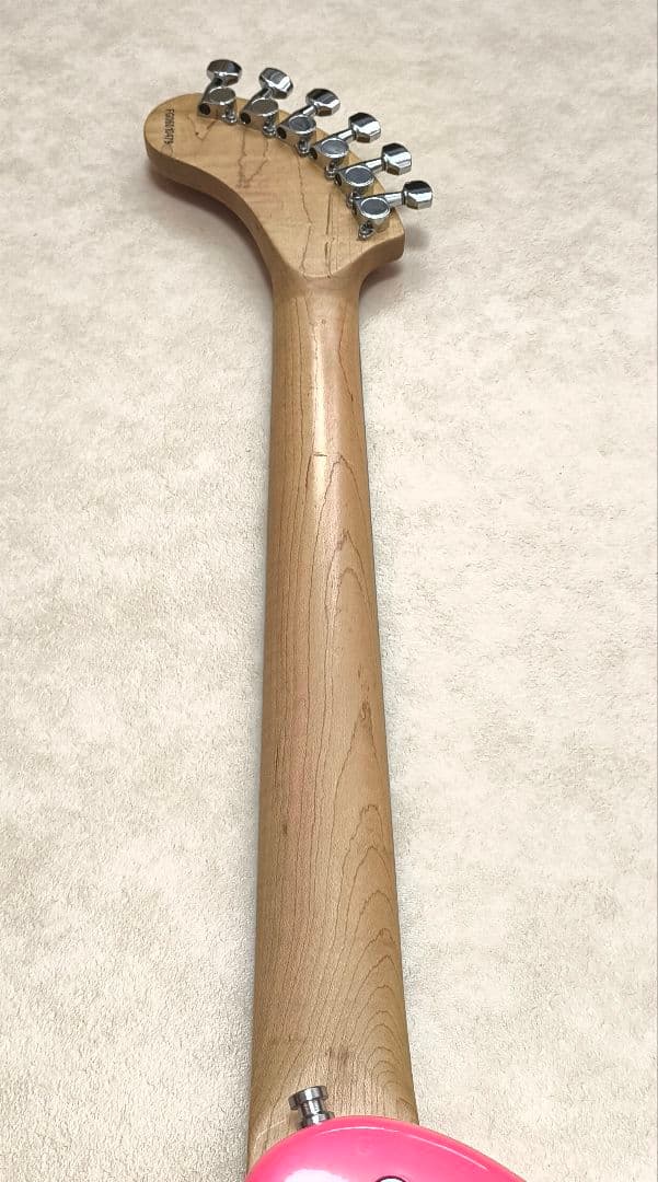 【美品】ZO-3 ピンクサンバースト アンプ内蔵ミニギター ヘッドフォン端子付
