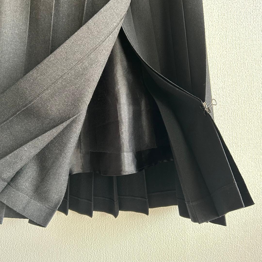 トリココムデギャルソン ウール 巻きプリーツスカート 膝丈　Sサイズ