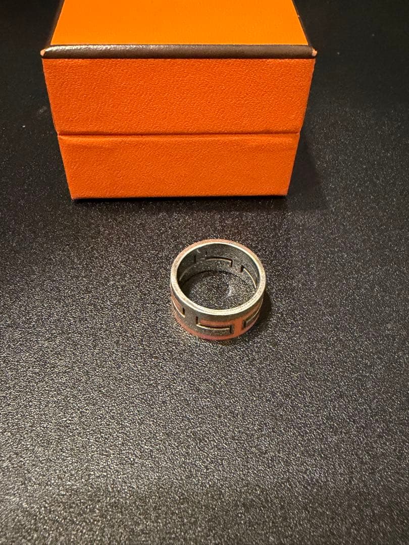 ゆ*な様 【美品】HERMES　エルメス　ムーブアッシュ　オレンジ　12号　SV