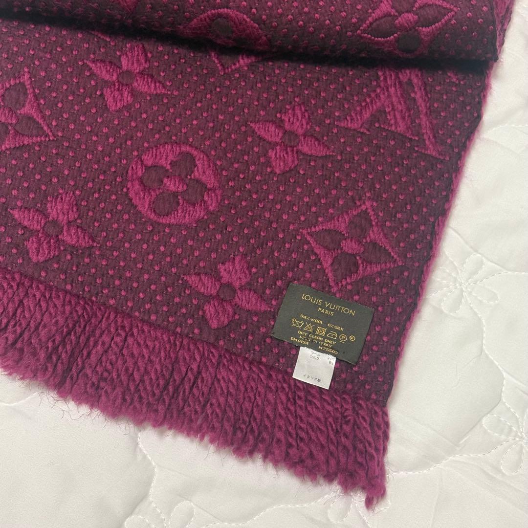 ルイヴィトン エシャルプ ロゴマニア マフラー パープル M75503 - メルカリ