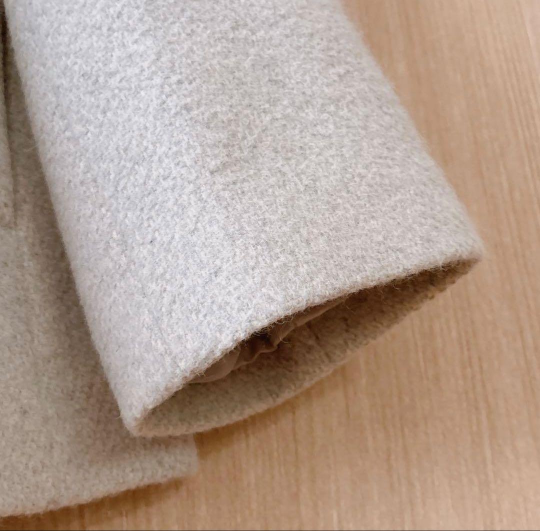 アナイ アンゴラショートコート ライトグレー36A - メルカリ