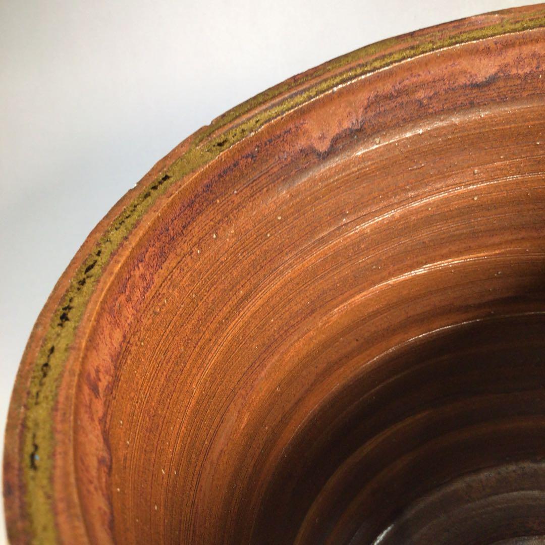 Ｍ７７８　水指　『越州五智窯　木村隆造』『一重口水指』　共箱　茶道具