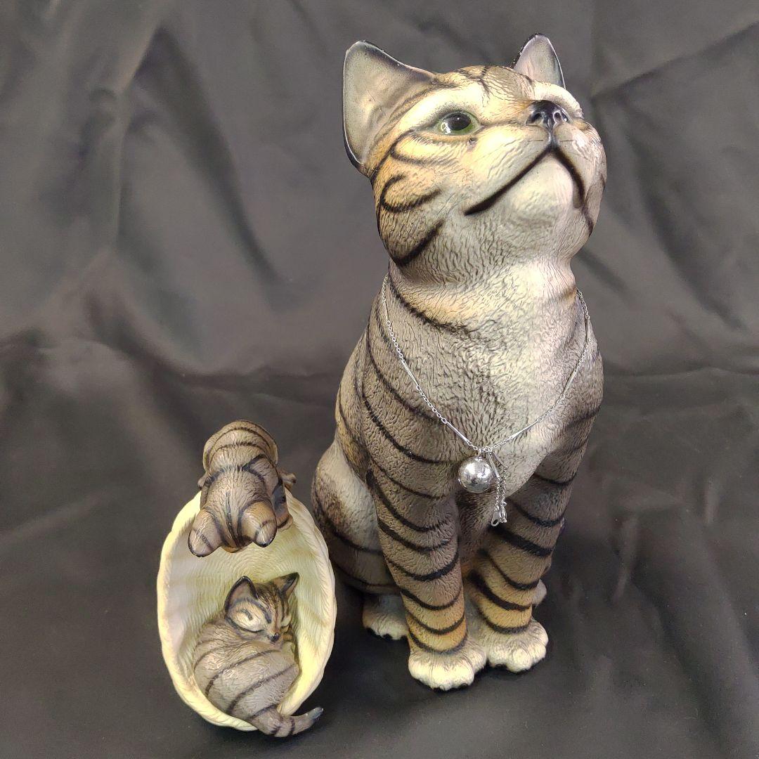 ドマン Demain HK 猫 置物 見上げる猫と子猫達 - メルカリ