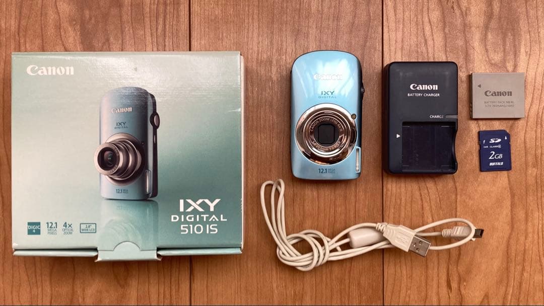 中古品】Canon IXY DIGITAL 510 IS 水色