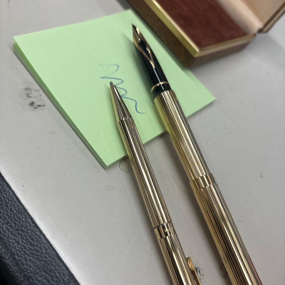 B5486【ヴィンテージ】SHEAFFER 14K万年筆&ボールペン - メルカリ