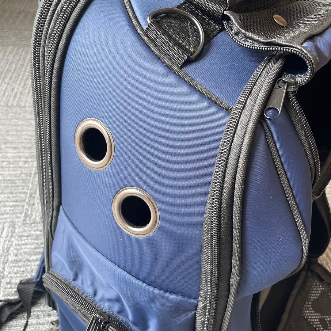 DOG DEPT ドッグデプト 伸縮リュックキャリー ネイビー ペット用