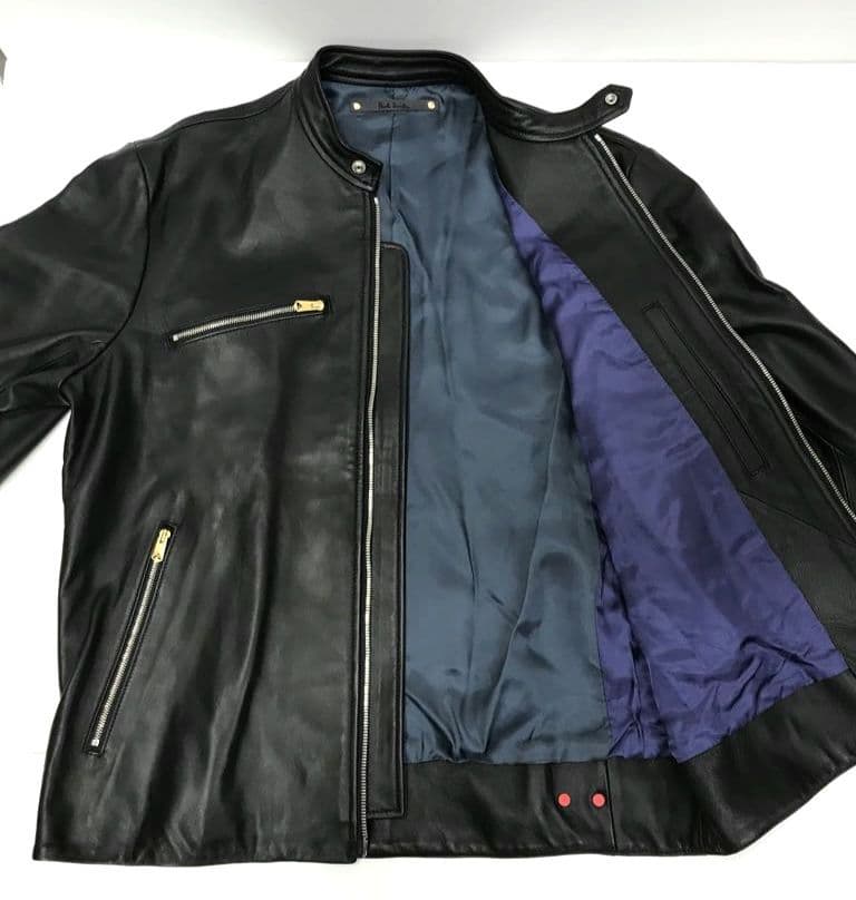 Paul Smith ラムレザー シングルライダース 67250430M02S