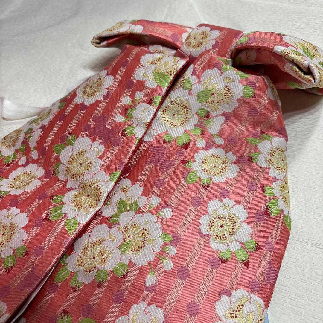 七五三　着物セット　7歳　水色　花柄　ポンポネット