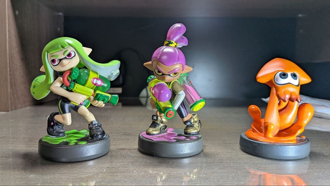 A*K様 限定amiibo3点 グリーンガール パープルボーイ オレンジイカ