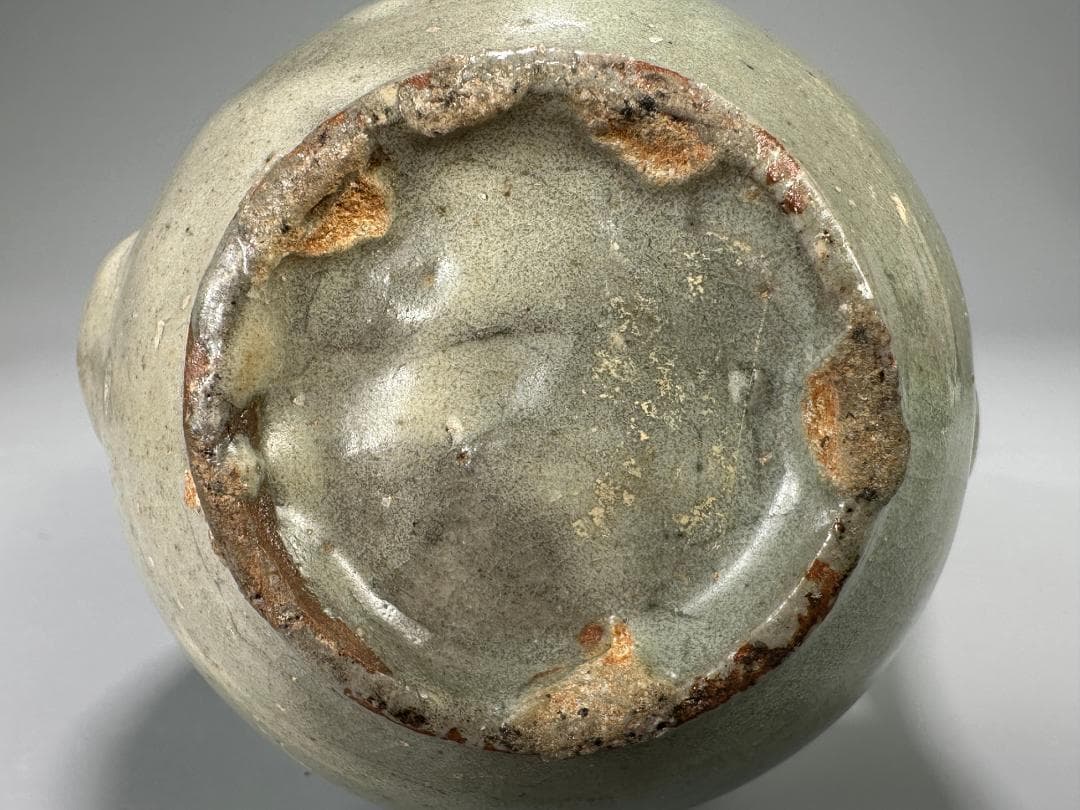 韓国美術 高麗～李朝時代 高麗青磁 象嵌魚柳文 急須 水注 金