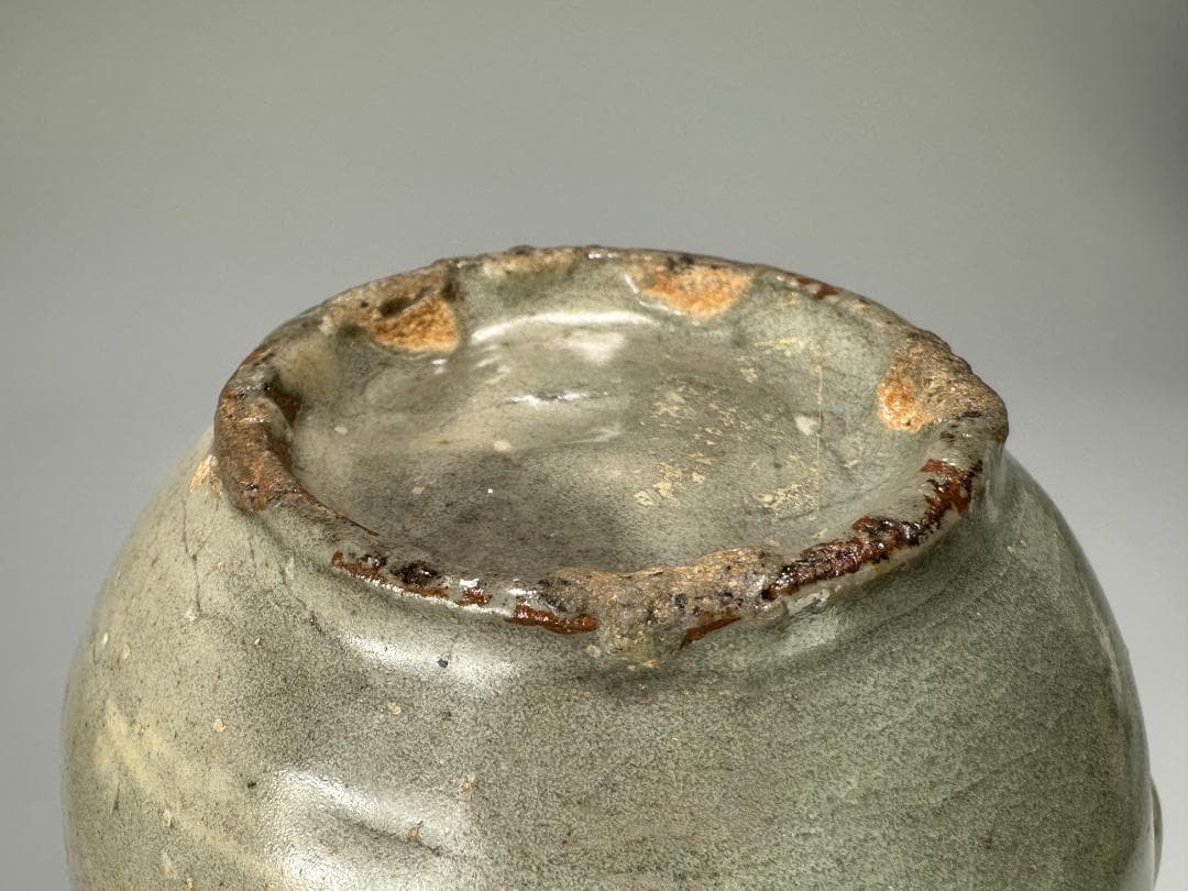 韓国美術 高麗～李朝時代 高麗青磁 象嵌魚柳文 急須 水注 金