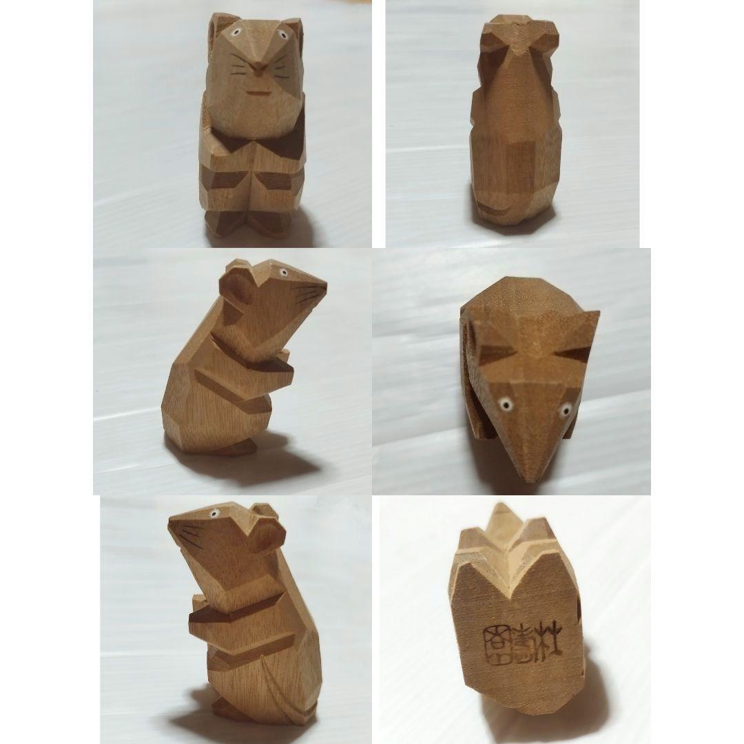 大林杜寿園 奈良一刀彫 干支 十二支セット 小サイズ ※現行品ではご