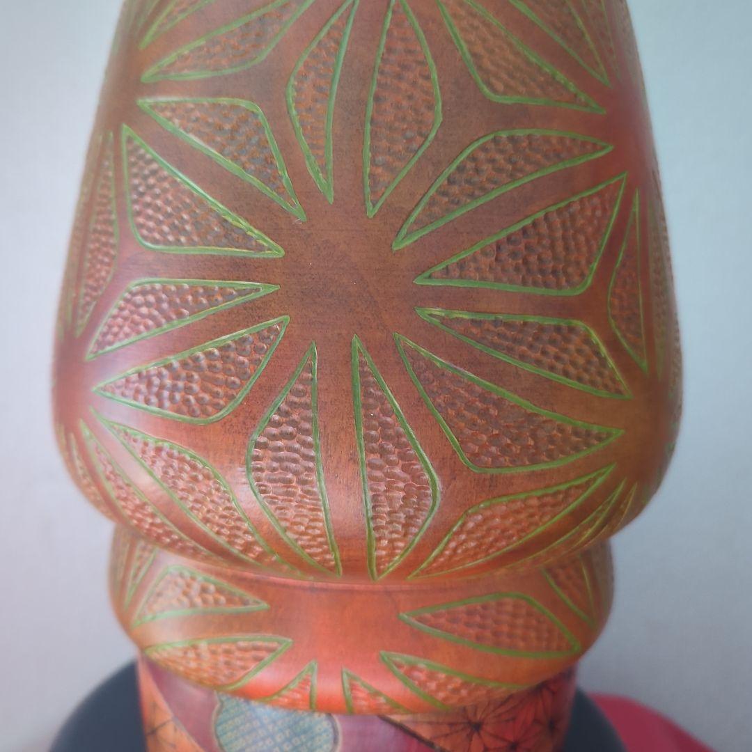 ペ*ノ様 創作こけし　夕焼け　田中暢枝作