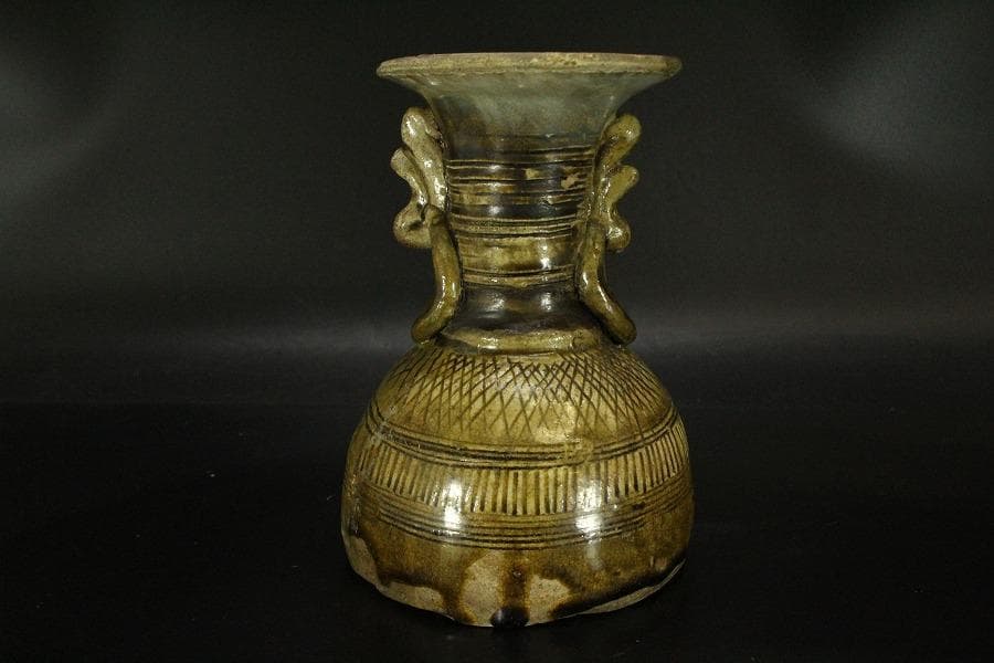 鎌倉期 瀬戸 花瓶(ZE557) - 工芸品快適