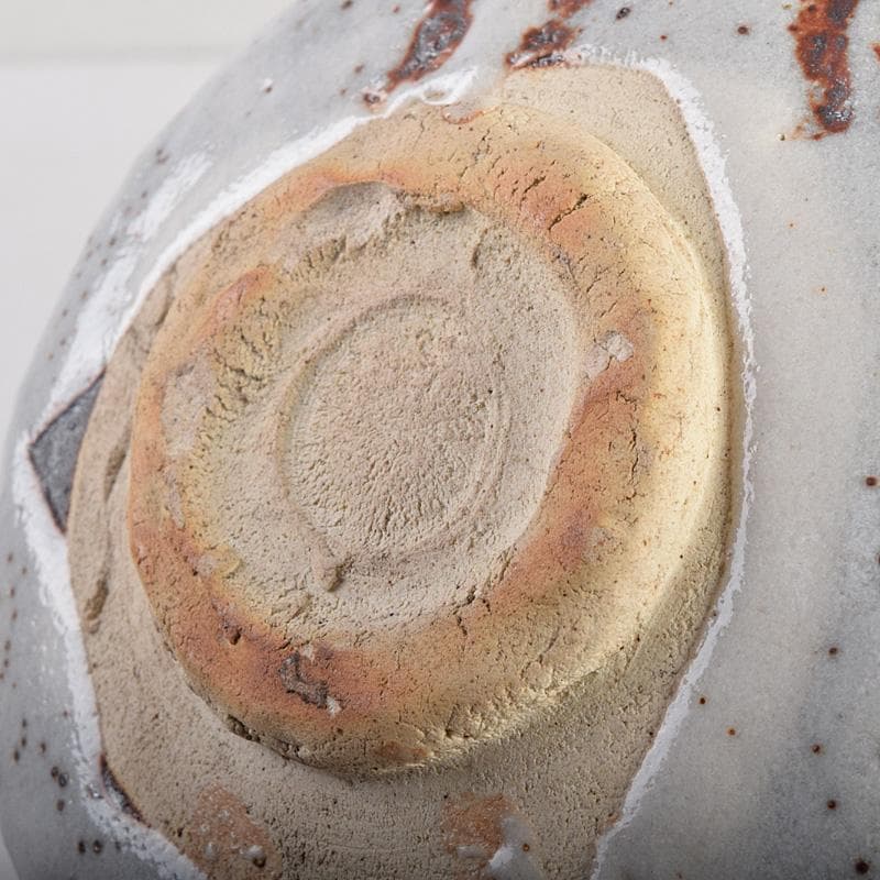 昇様専用 荒川豊蔵 桧垣芦ノ絵鼠志野茶碗 銘朗景即