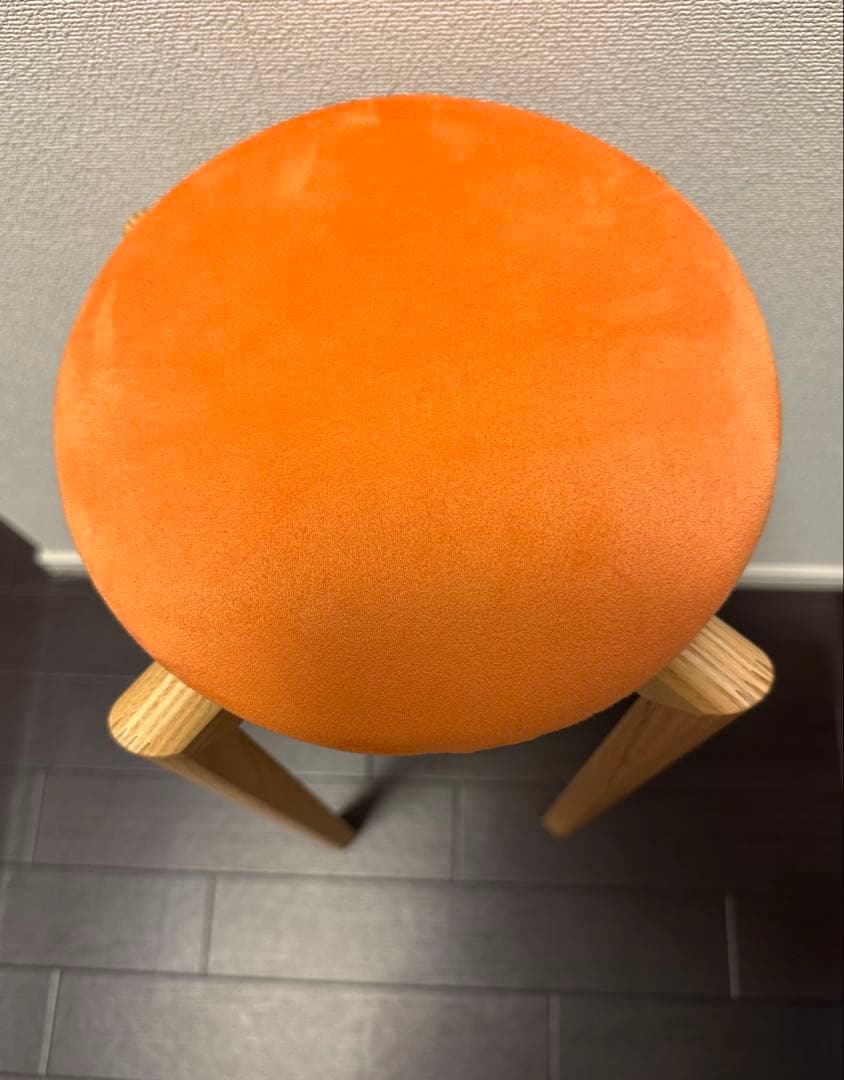 匠工芸 マッシュルームスツール オレンジ　Lサイズ