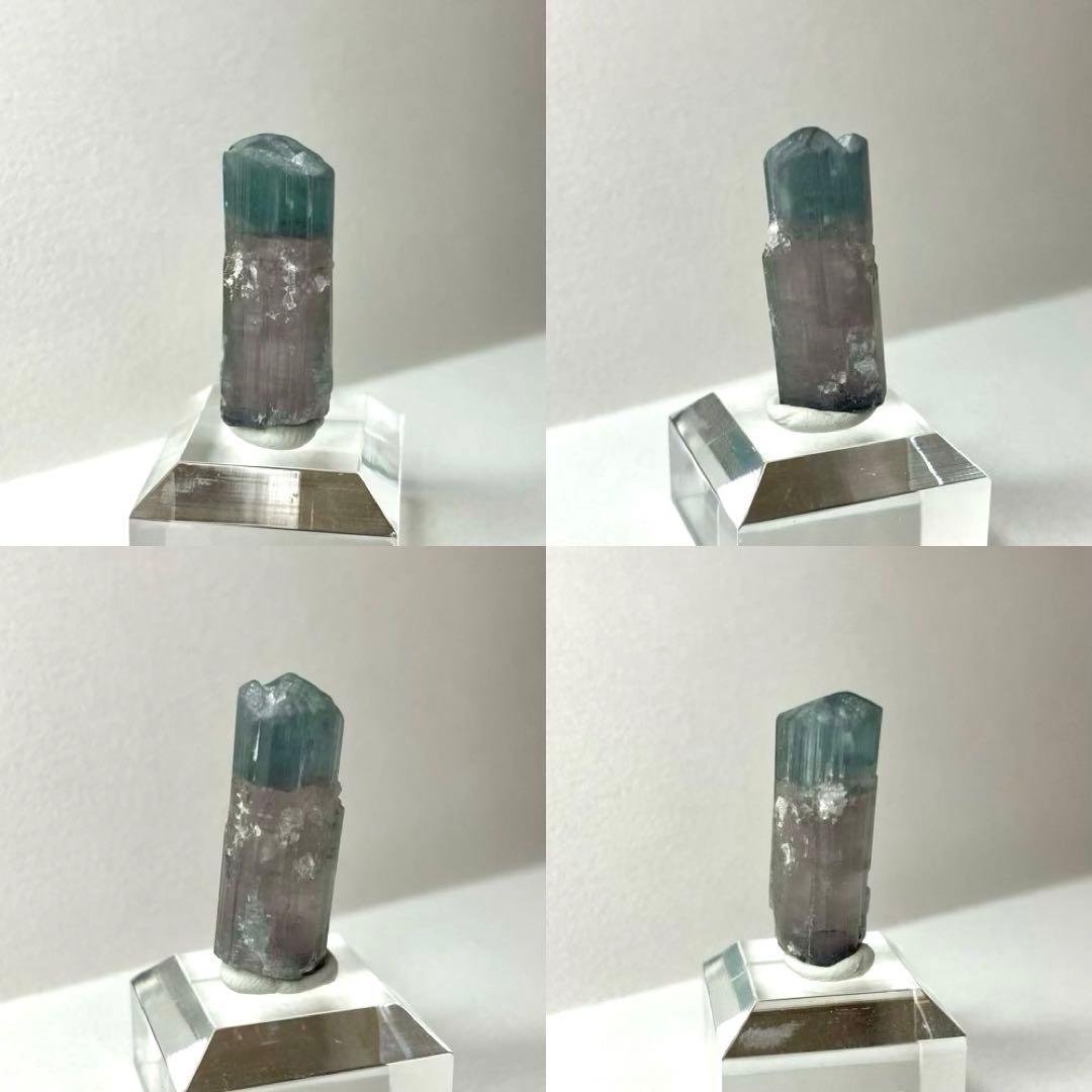 バイカラートルマリン アフガニスタン ブルーキャップ&ピンク 鉱物標本