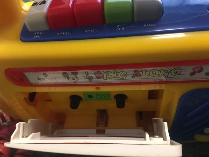 ツクダオリジナル ミッキーマウス ラジカセ SING ALONG ツクダ