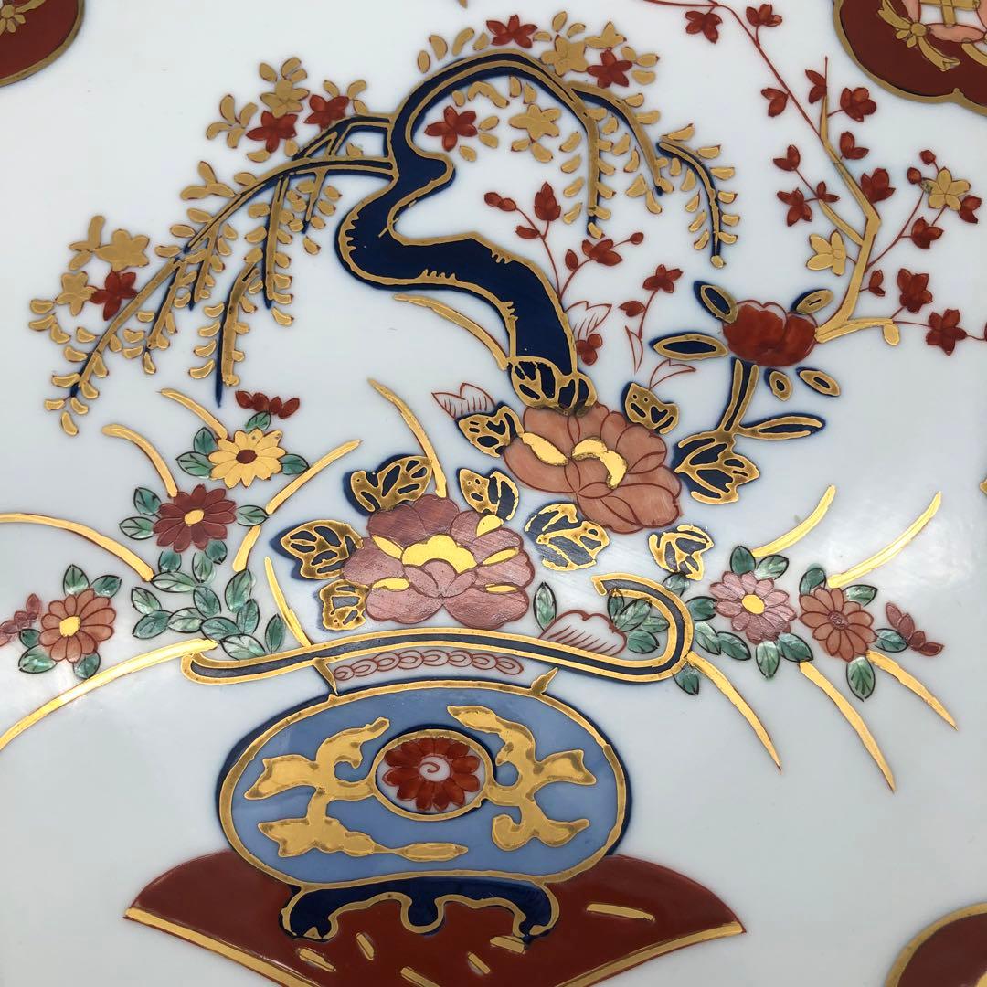 秀峰白磁金彩色鳳凰文様有田焼飾り皿プレート特大40cm - メルカリ
