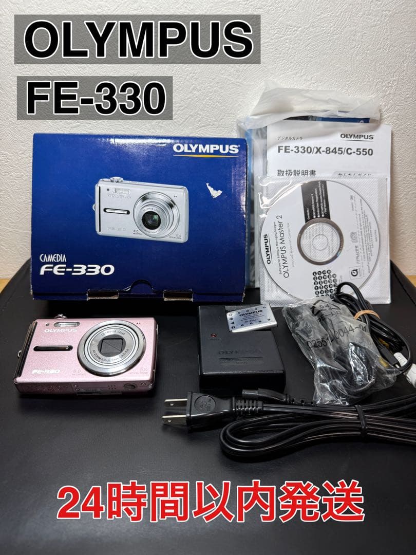 OLYMPUS FE-330 デジタルカメラ ピンク オールドコンデジ エモい