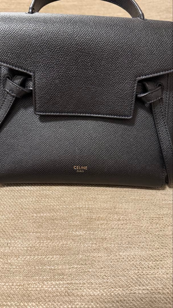 CELINE ベルトバック　ナノ　ブラック