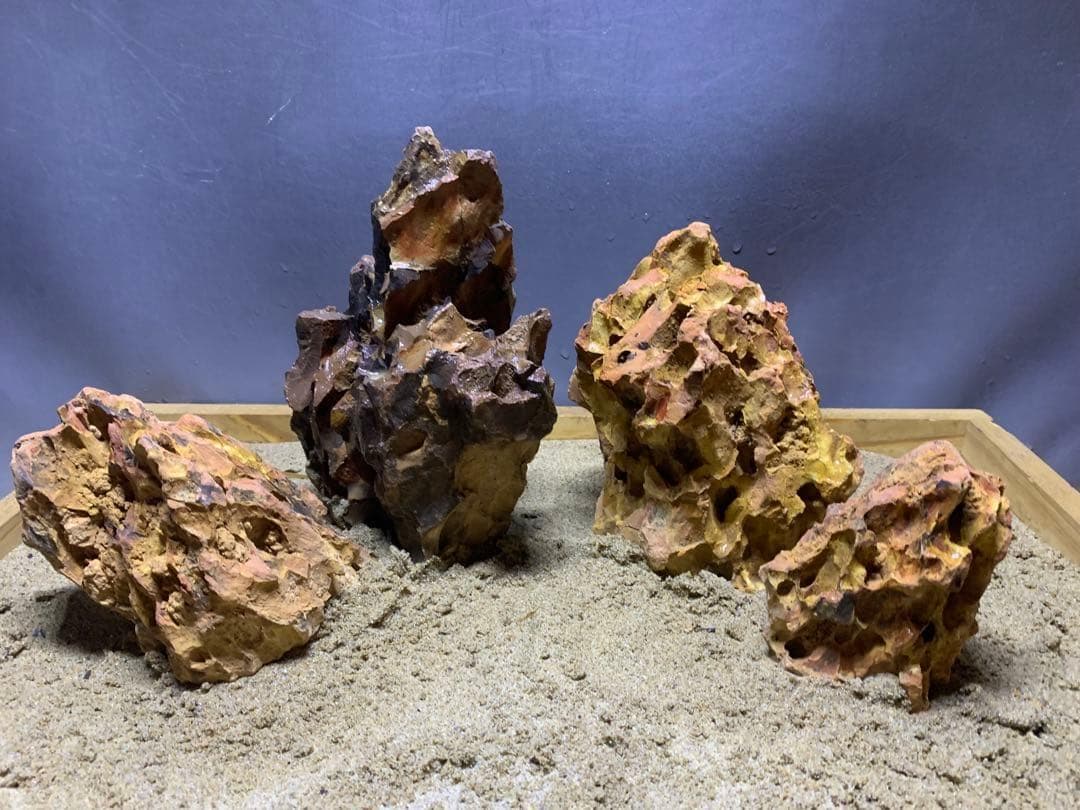 と*ら様 1[新品]ADA黄虎石セット☆水槽 レイアウト アクアリウム 石組