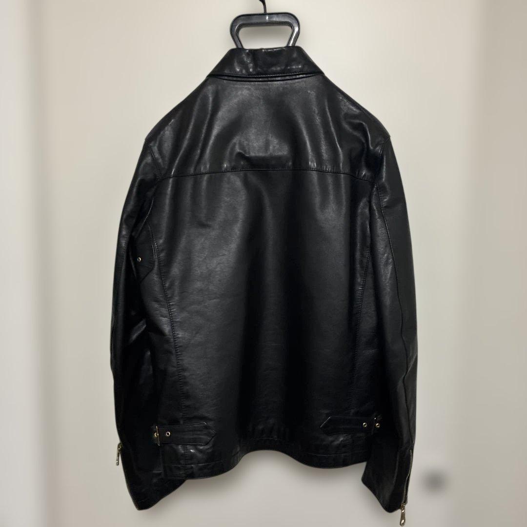 k*】様 CINQUANTA ブラックレザーライダースジャケット h503 ホー